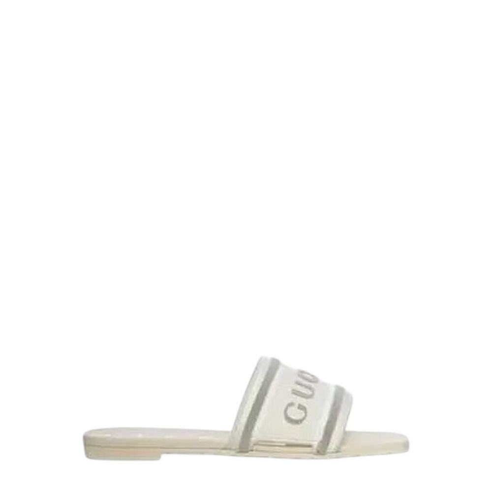 Gucci NIB Luna Slide Sandal in Off-White Size 40